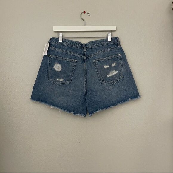 Hi Rise Denim Jean Shorts - Picture 3 of 4